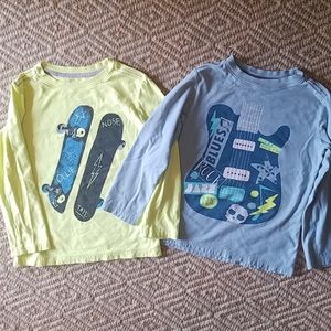 Set of 2 Boys Tea Long Sleeve Shirts size 7